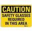 Safety Sign,Glasses Required,