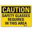 Safety Sign,Glasses Required,
