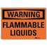 Warning Sign,Flammable Liquids,