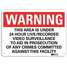 Security Sign,Black/White,10
