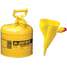 Type I Safety Can,2 Gal,Ylw,13-