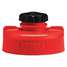Storage Lid,Hdpe,3.25 In. H,Red