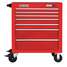 Rolling Tool Cabinet, Red,