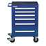Rolling Tool Cabinet, Blue,Ind