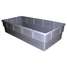 Storage Tote,Gray,13-1/2 In. H,