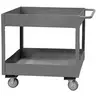 flat handle deep shelf utility cart