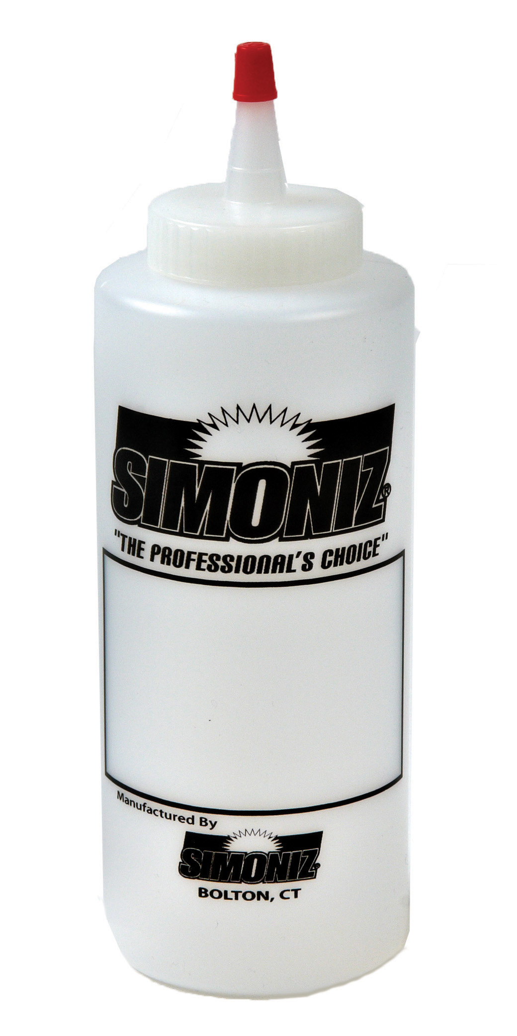 3900 Simoniz® Prelabeled Empty Squeeze Bottle, White, Plastic, 12 oz