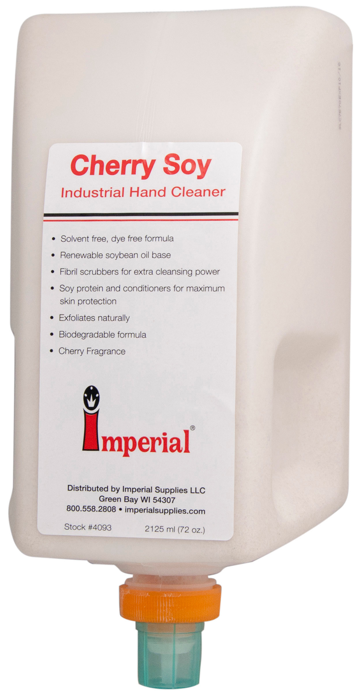 4093 Imperial Cherry Soy Hand Cleaner, 2125ML Imperial Supplies