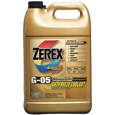 Zerex Antifreeze Application Chart